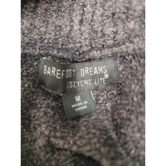 Barefoot dreams Cardigan Medium CozyChic Lite Circle Coastal Gray Pockets 452 - Picture 6 of 7